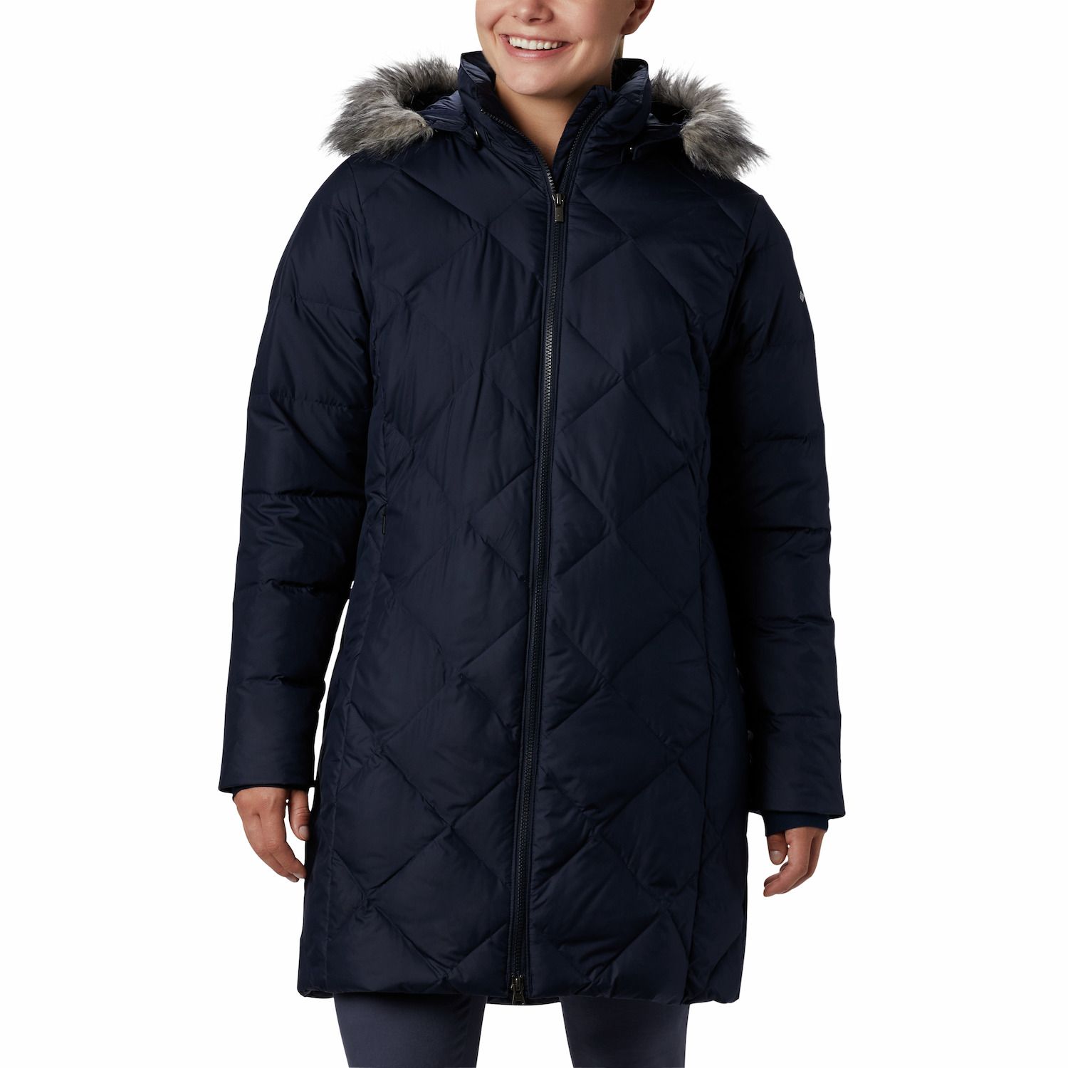 womens columbia long puffer coat