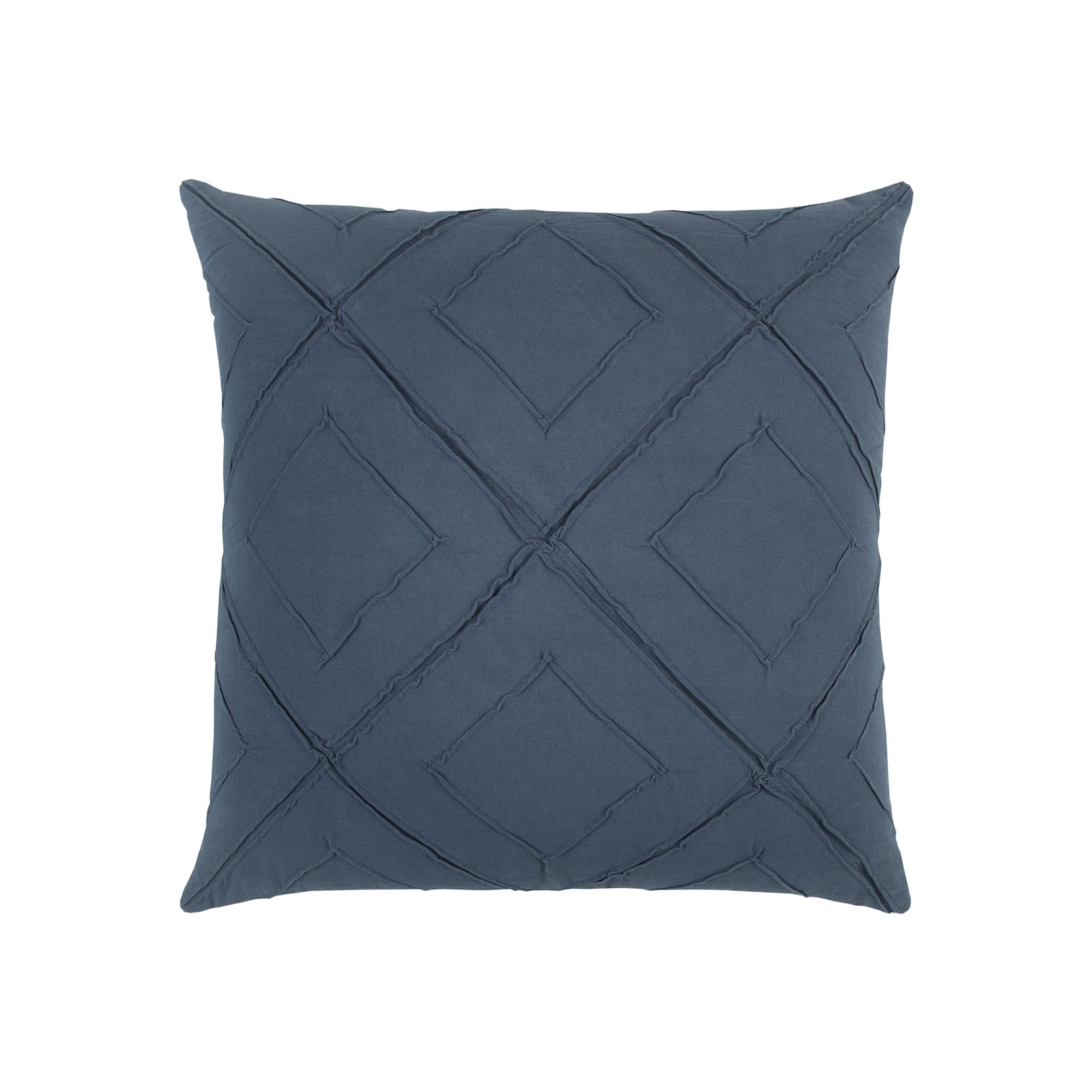 Rizzy Home Deconstructed Diamond Geometric Throw Pillow, Dark Blue