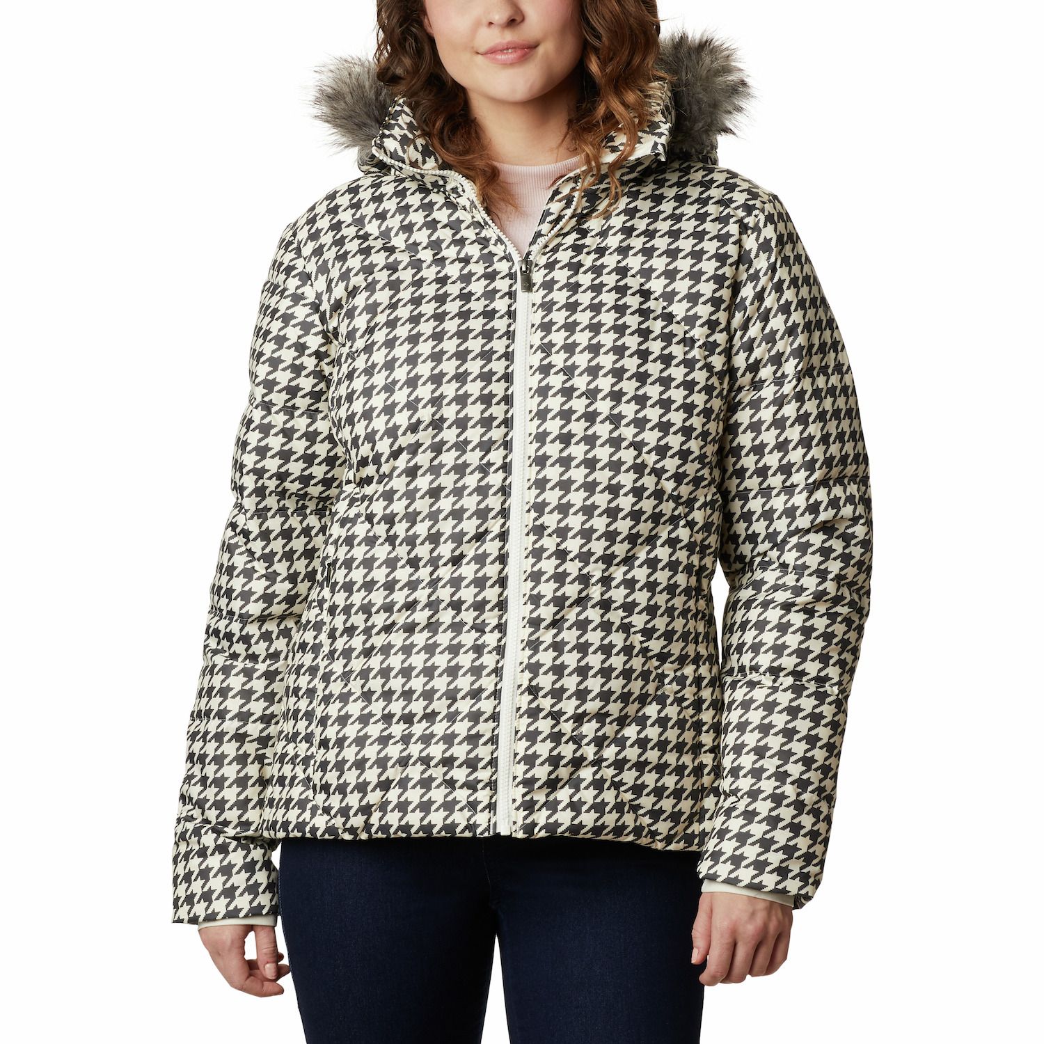 columbia puffer jacket with fur