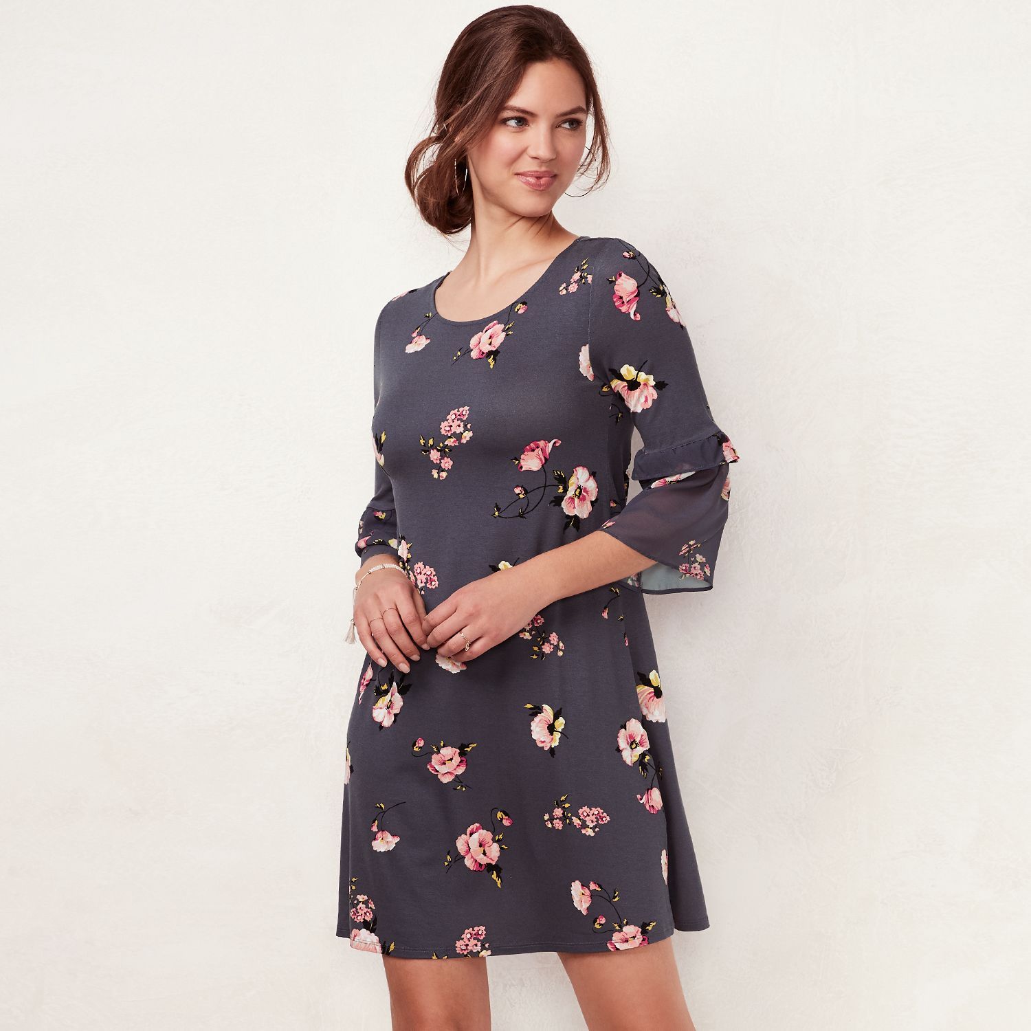 bell sleeve swing dress