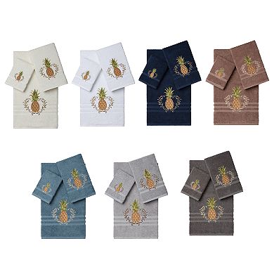 Linum Home Textiles Welcome 3-piece Embellished Bath Towel Set