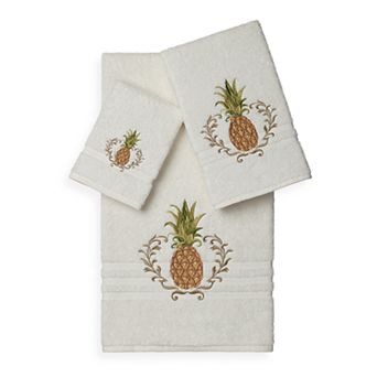 Linum Home Textiles Welcome 3 pc Embellished Bath Towel Set