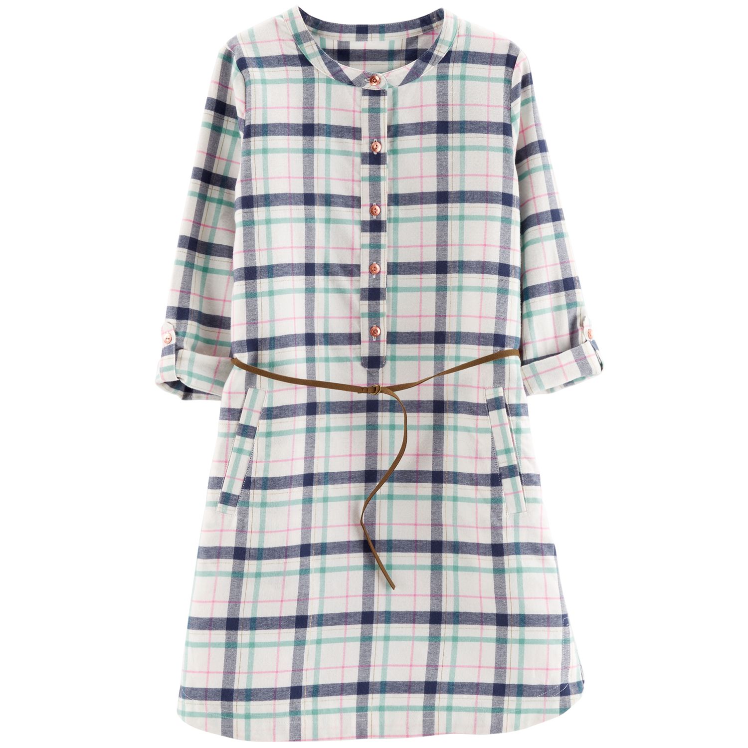 girls plaid shirt dress