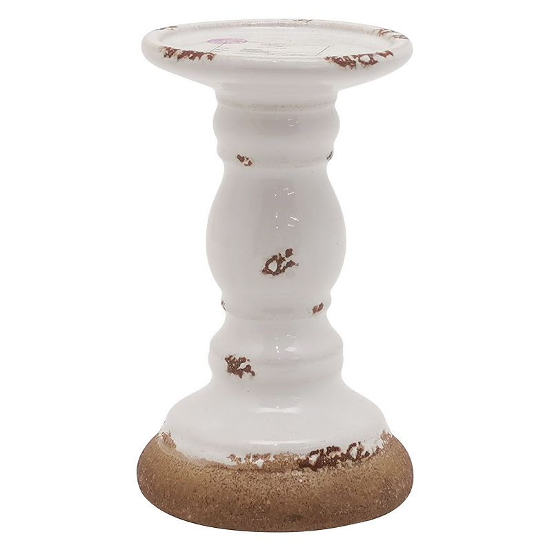 Sonoma Goods For Life Small Pillar Candle Holder, White