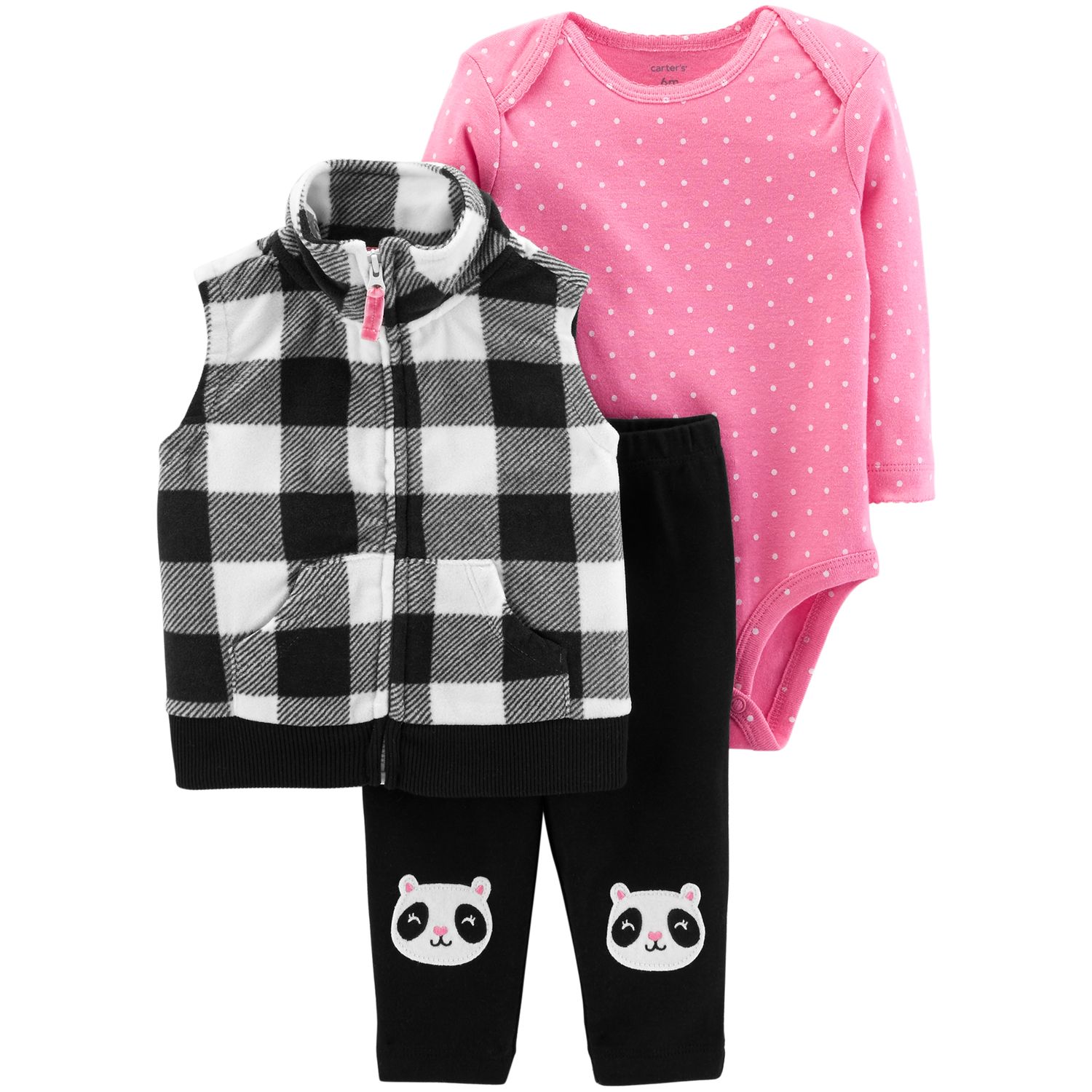 carter's buffalo plaid vest