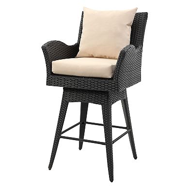 Safavieh Indoor / Outdoor Cushioned Swivel Counter Stool 