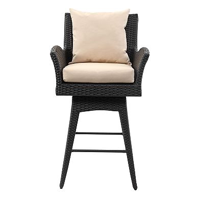 Safavieh Indoor / Outdoor Cushioned Swivel Counter Stool