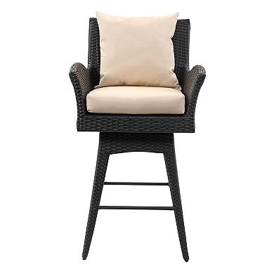 Safavieh Indoor / Outdoor Cushioned Swivel Counter Stool 