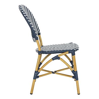 Safavieh Indoor / Outdoor Herringbone Stacking Bistro Chair 2-piece Set