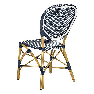 Safavieh Indoor / Outdoor Herringbone Stacking Bistro Chair 2-piece Set 