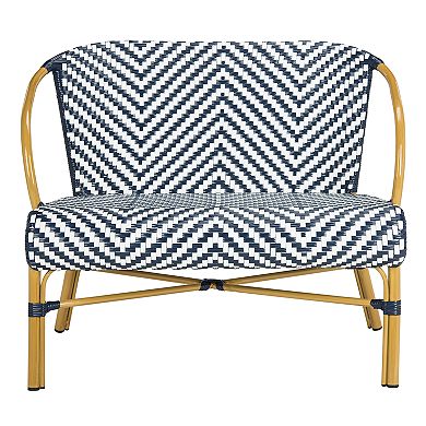 Safavieh Herringbone Indoor / Outdoor Wicker Loveseat