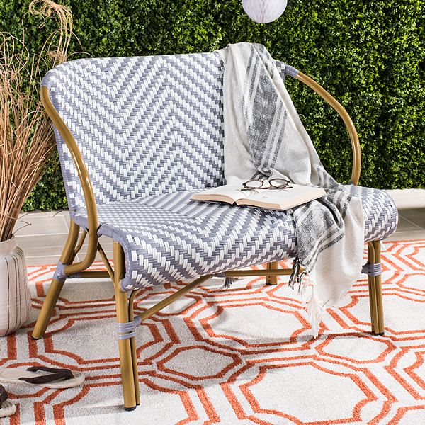 Safavieh Herringbone Indoor / Outdoor Wicker Loveseat