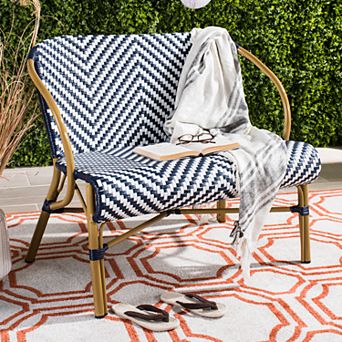 Safavieh Herringbone Indoor / Outdoor Wicker Loveseat