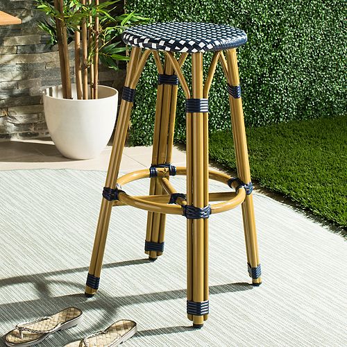 Safavieh Wicker Seat Indoor / Outdoor Bar Stool
