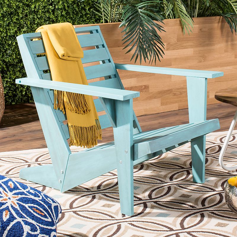 Safavieh Lanty Outdoor Patio Adirondack Chair - Oriental Blue