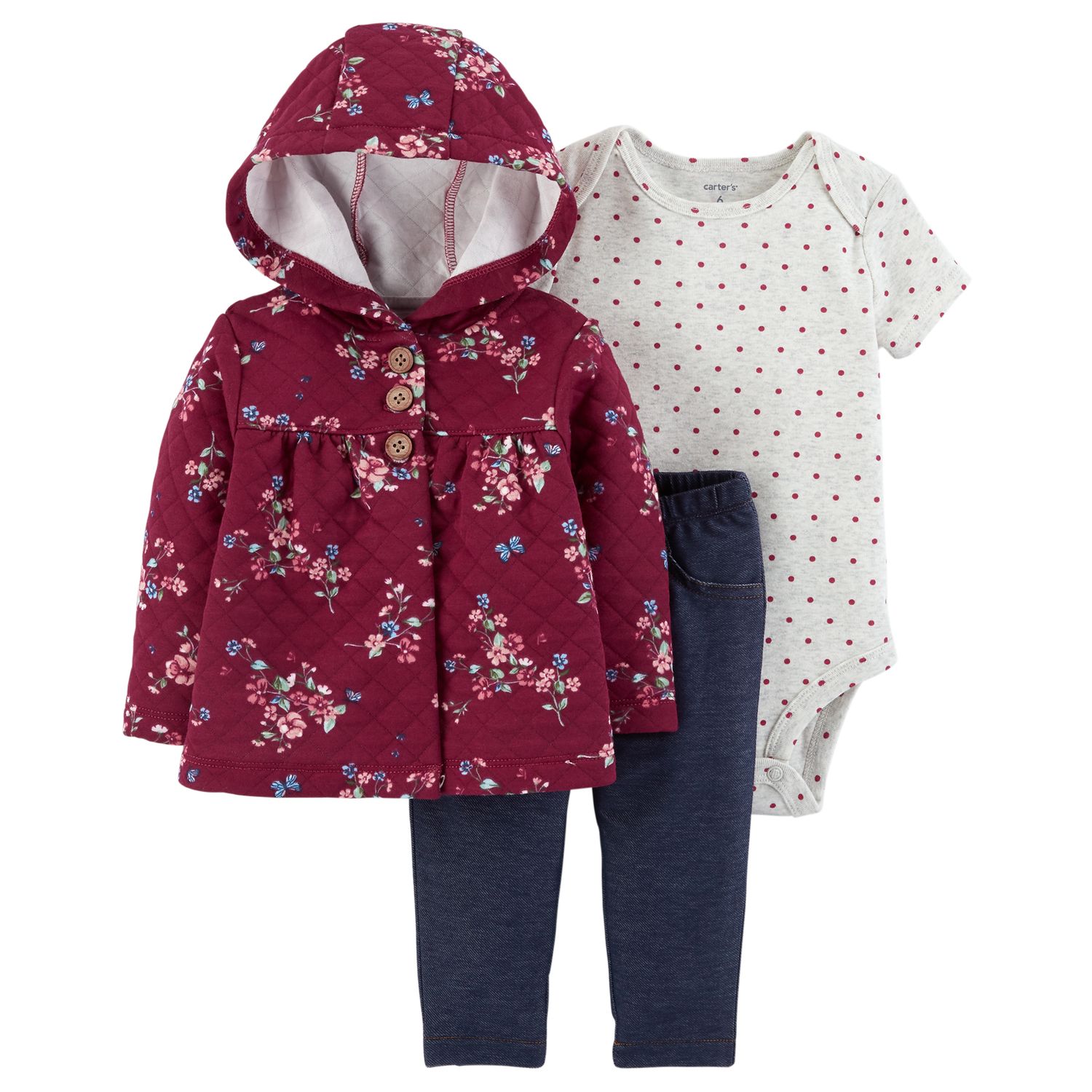 burgundy onesie baby girl