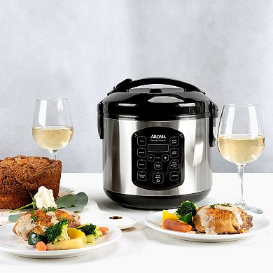 AROMA® 8-Cup (Cooked) / 2Qt. Digital Rice & Grain Multicooker