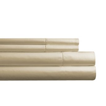 Pointehaven 525 Thread Count Cotton Sateen Sheet Set or Pillowcase Pair