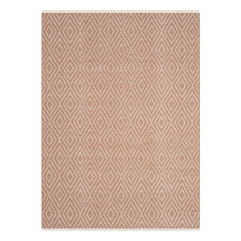 Safavieh Montauk Lennon Diamond Geometric Rug, Beig/Green, 5X8 Ft