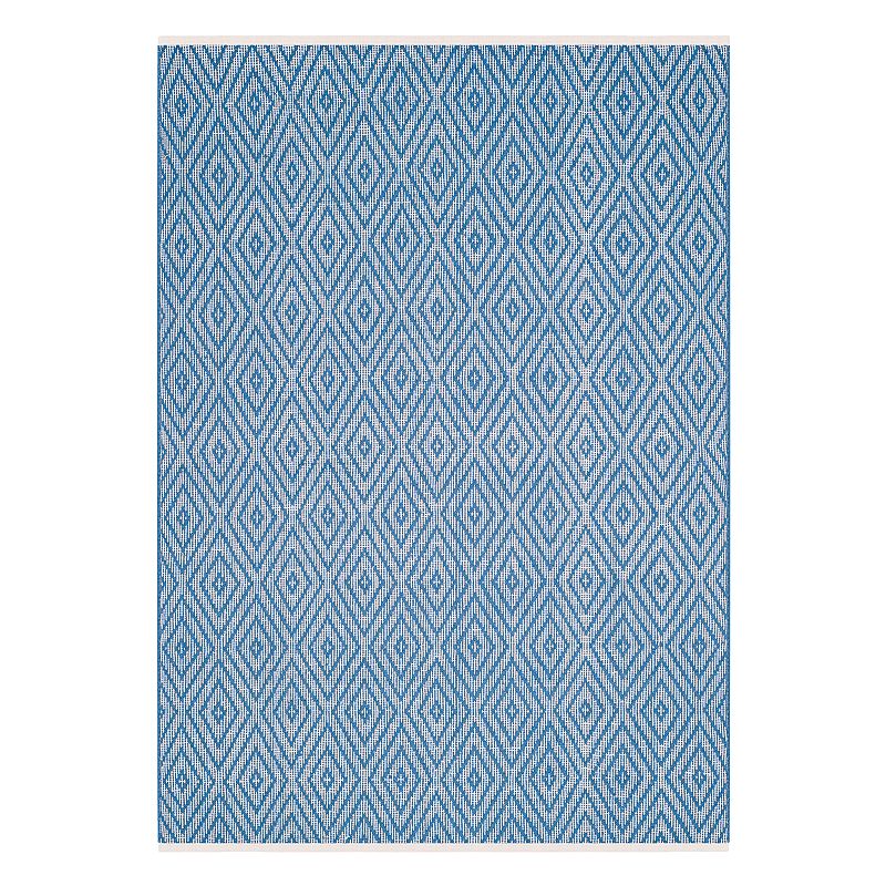 17542415 Safavieh Montauk Lennon Diamond Geometric Rug, Blu sku 17542415