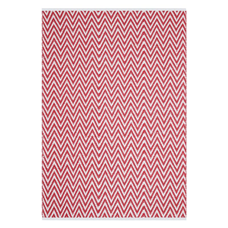 Safavieh Montauk Flynn Chevron Rug, Red, 8X10 Ft