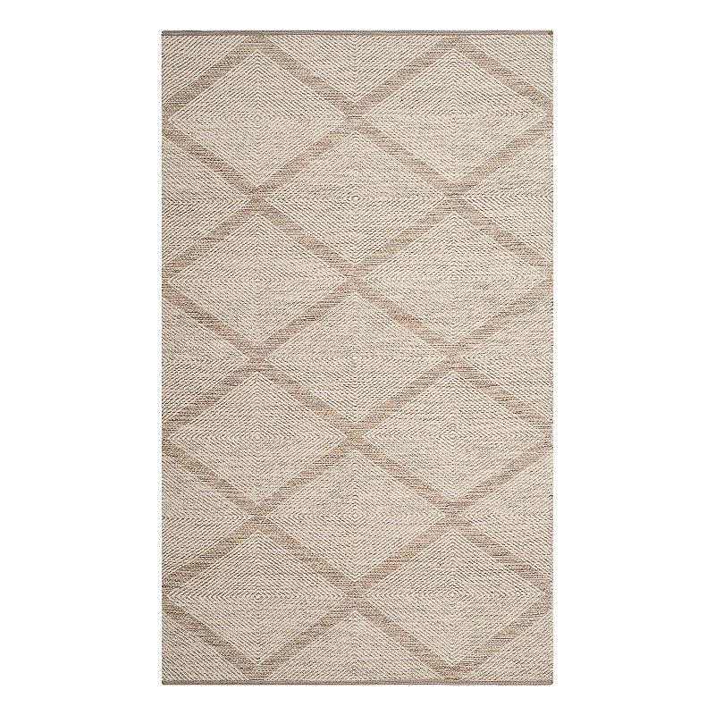 Safavieh Montauk Garner Lattice Rug, Beig/Green, 6X9 Ft