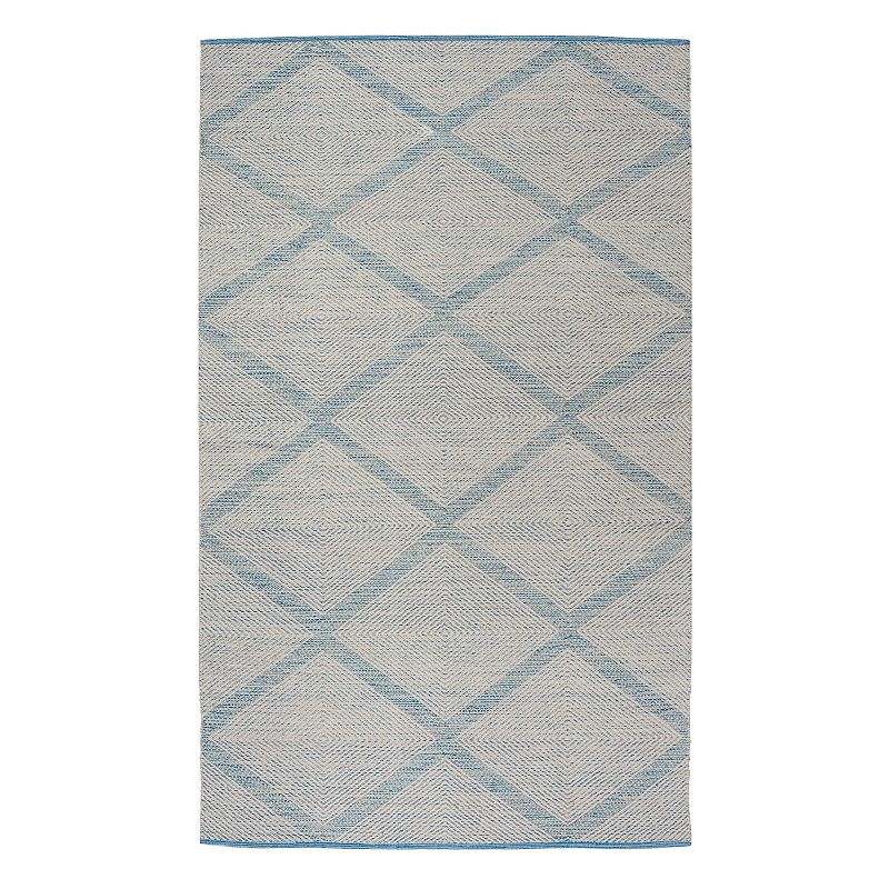 Safavieh Montauk Garner Lattice Rug, Light Blue, 6X9 Ft