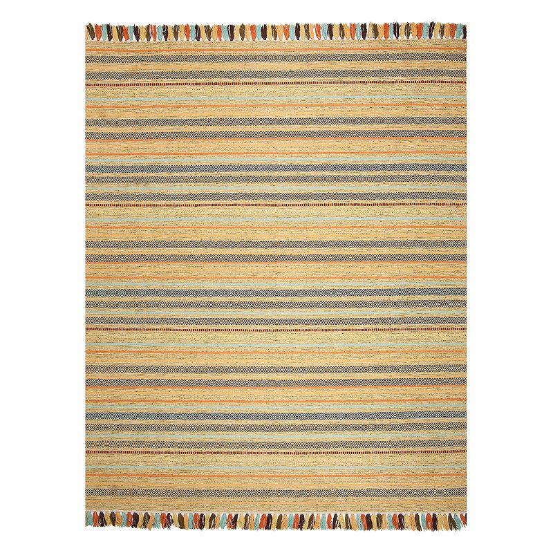 Safavieh Montauk Theron Striped Rug, Green, 6FT Sq