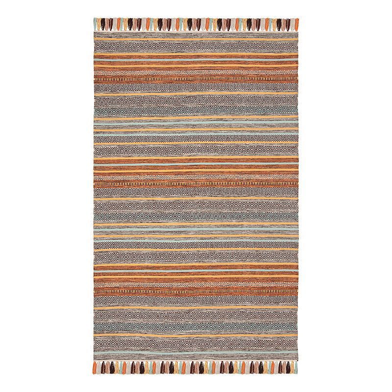 Safavieh Montauk Theron Striped Rug, Turquoise/Blue, 8X10 Ft