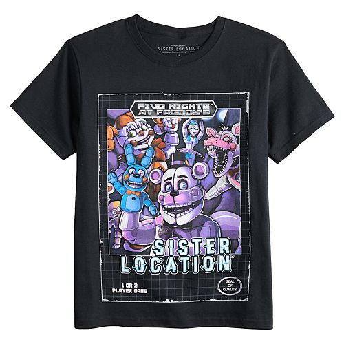 Boys 8 20 Five Nights At Freddys Sister Location Tee - 