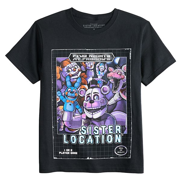 Boys 8 20 Five Nights At Freddy S Sister Location Tee - fnaf model 20 roblox