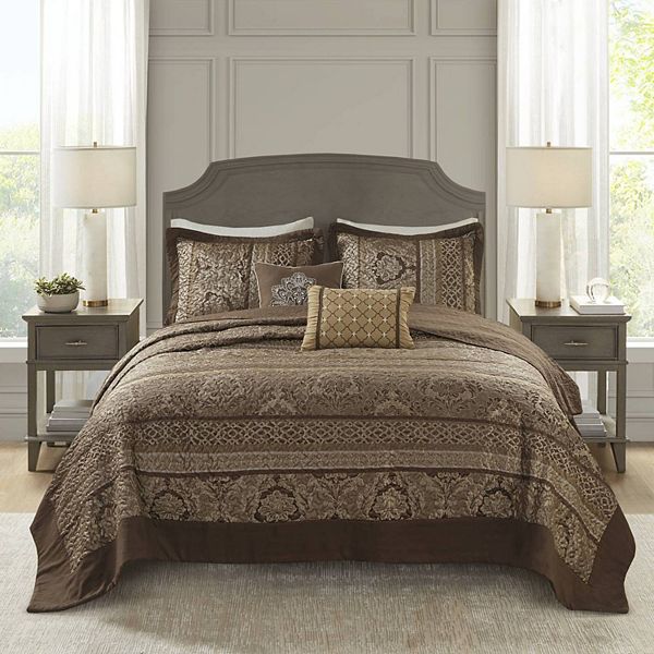 Risker - Bedding Set - Wood - Queen - 5 Pcs