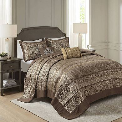 Madison Park Venetian 5-piece Jacquard Bedspread Set