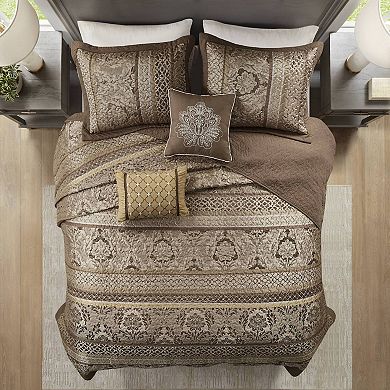 Madison Park Venetian 5-piece Jacquard Bedspread Set