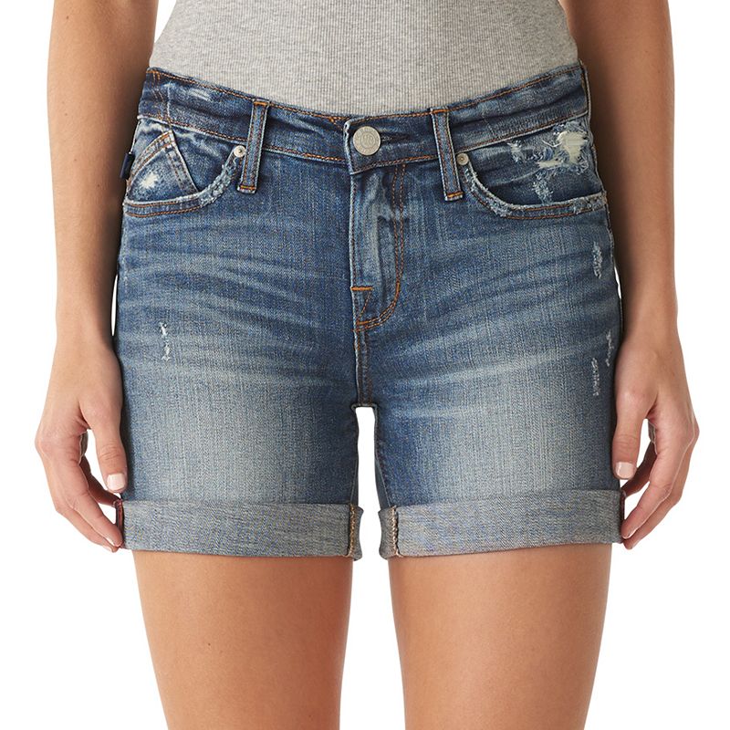 Women's Rock & Republic® Bumpershoot Cuffed Jean Shorts, Size 12, Med