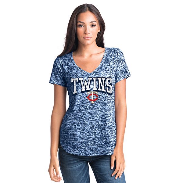 Minnesota Twins MLB Womens Burn Out Sleeveless Top