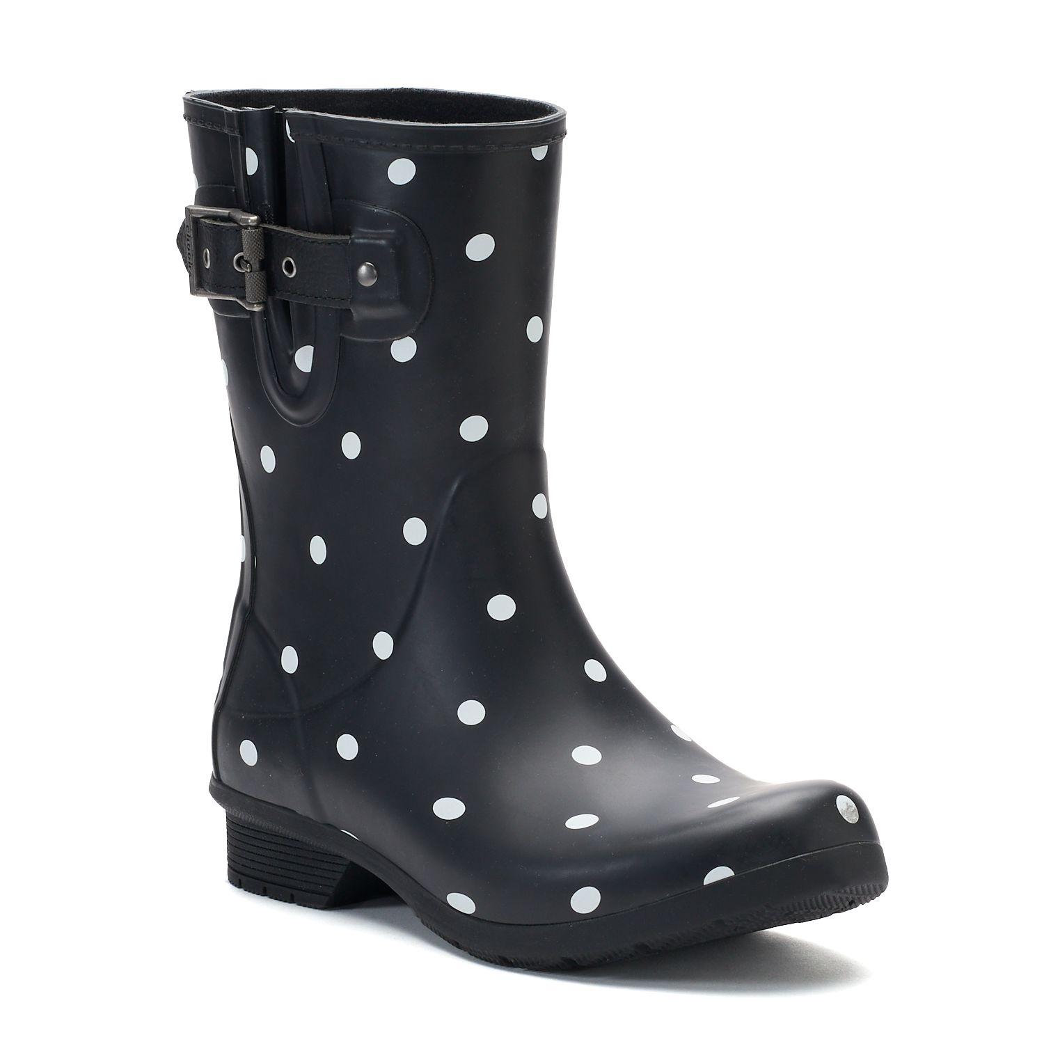 chooka polka dot rain boots
