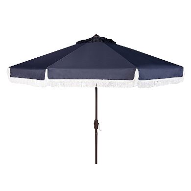 Safavieh 9-ft. Fringe Trim Outdoor Patio Umbrella 