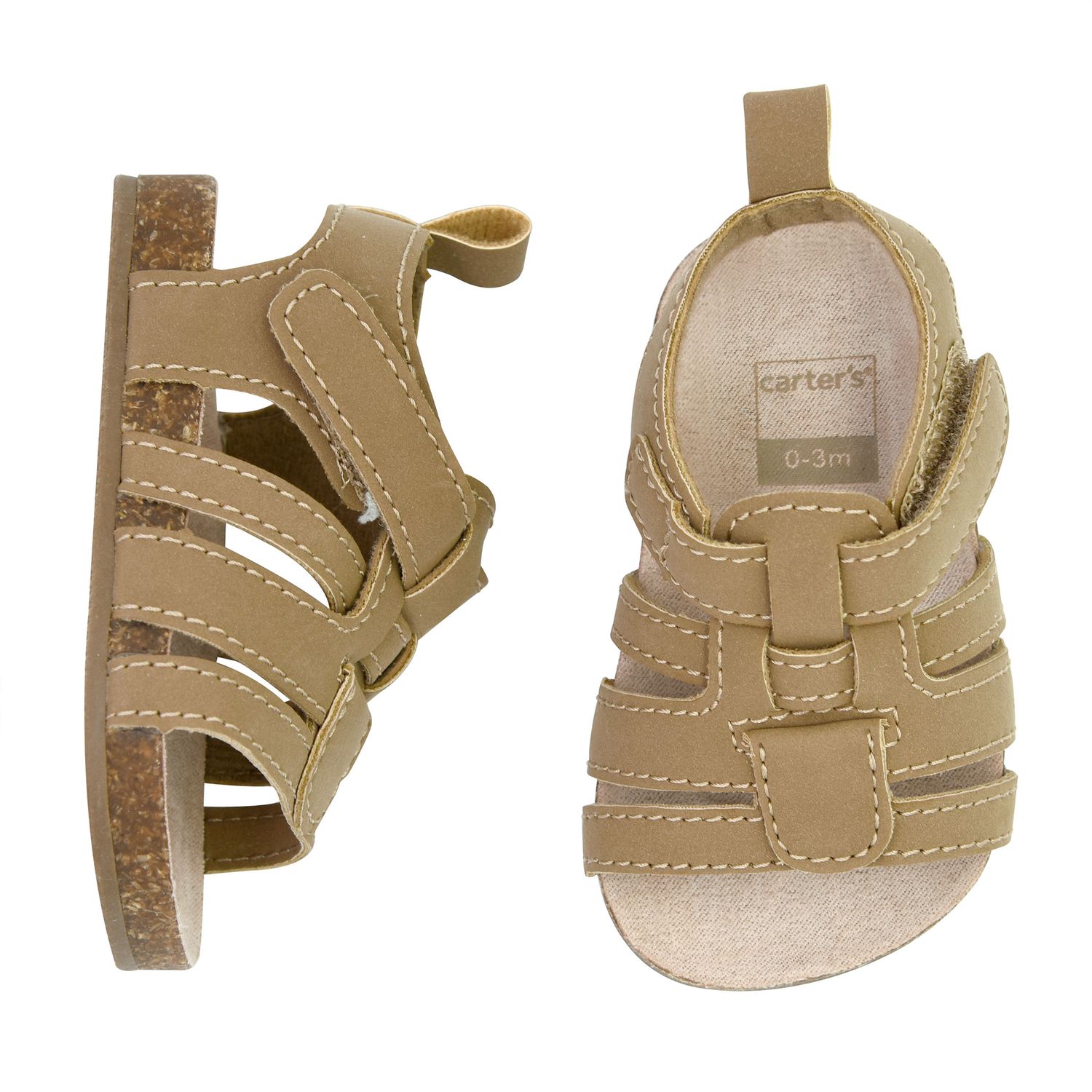 baby boy cork sandals