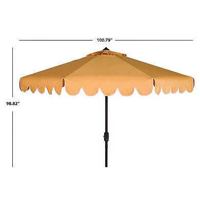 Safavieh 9-ft. Scalloped Trim Patio Umbrella