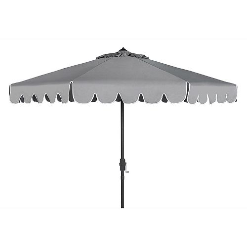 Safavieh 9ft. Scalloped Trim Patio Umbrella
