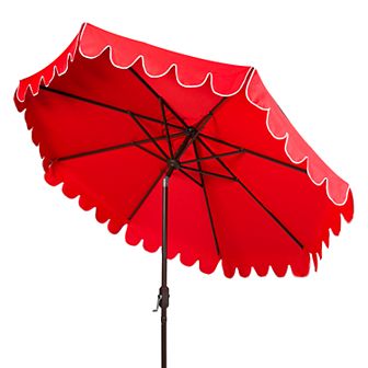 Safavieh 9-ft. Scalloped Trim Patio Umbrella
