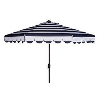 Safavieh 9-ft. Striped Scalloped Trim Patio Umbrella