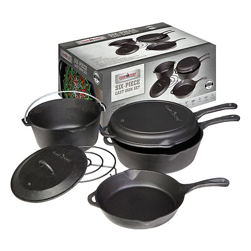 Camp Chef 6Piece CastIron Cookware Set