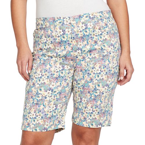 Plus Size Gloria Vanderbilt Amanda Embellished Bermuda Shorts