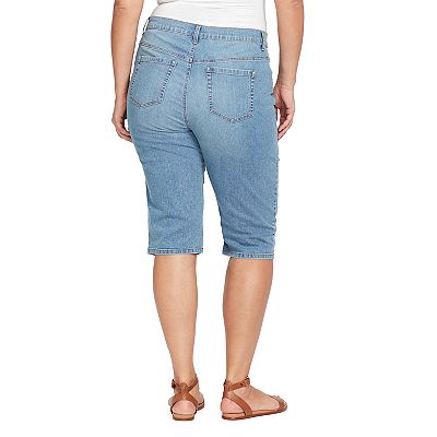 Plus size gloria vanderbilt amanda skimmer capris hot sale
