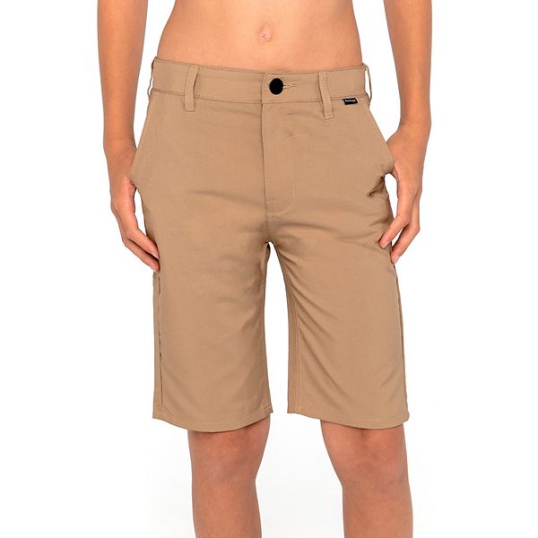 Hurley 2024 Dri-fit Walk Shorts Khaki Boys Size 16 Inseam 10