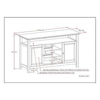 Simpli Home Amherst Tall TV Stand