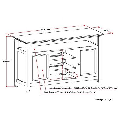 Simpli Home Amherst Tall TV Stand