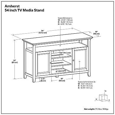 Simpli Home Amherst Tall TV Stand